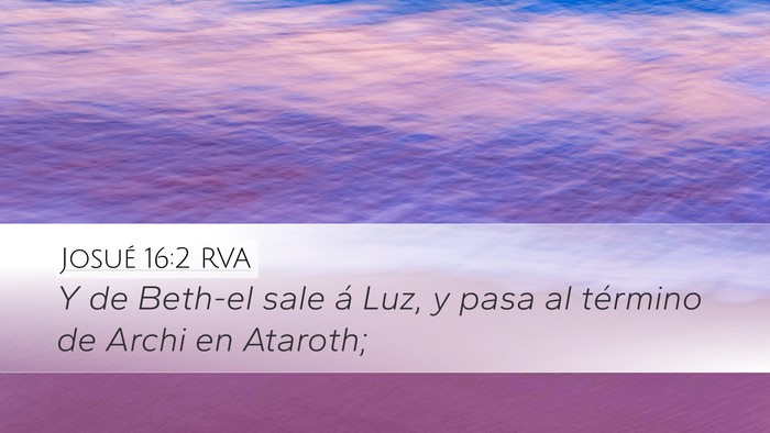 Josué 16:2 RVA Bible Verse Image