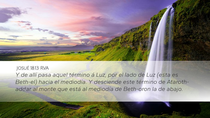 Josué 18:13 RVA Bible Verse Image
