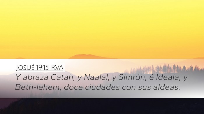 Josué 19:15 RVA Bible Verse Image