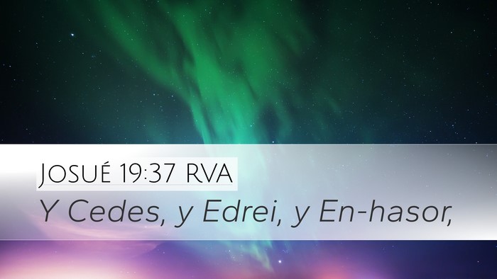 Josué 19:37 RVA Bible Verse Image