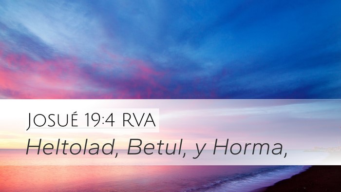 Josué 19:4 RVA Bible Verse Image