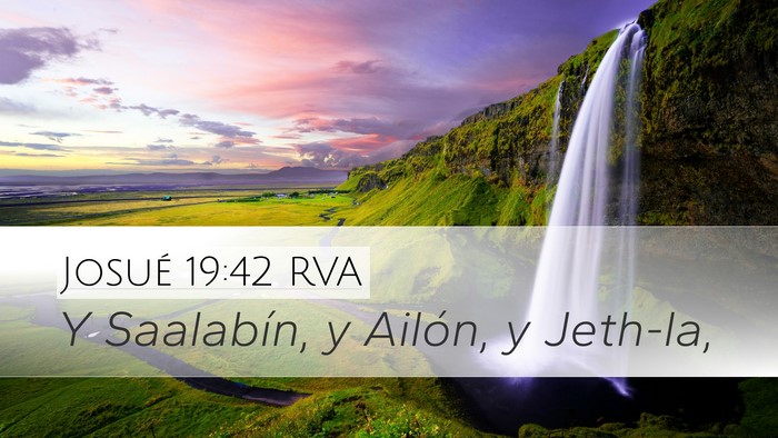 Josué 19:42 RVA Bible Verse Image