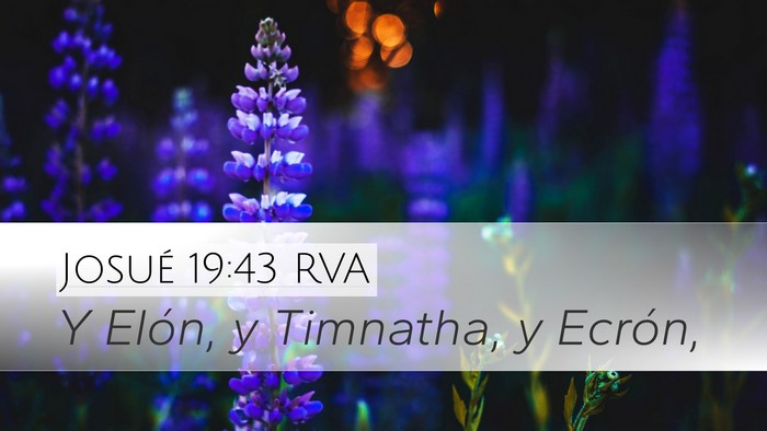 Josué 19:43 RVA Bible Verse Image