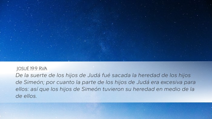 Josué 19:9 RVA Bible Verse Image