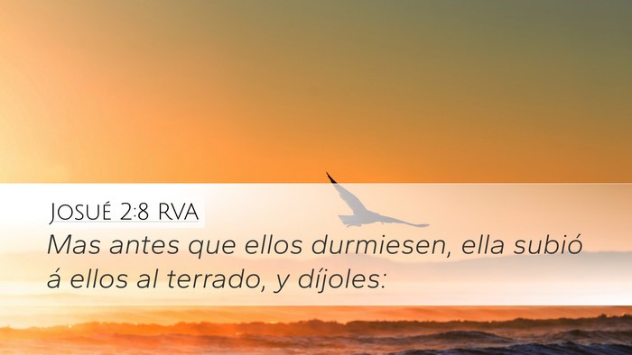 Josué 2:8 RVA Bible Verse Image