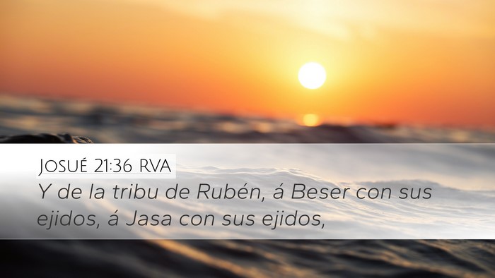 Josué 21:36 RVA Bible Verse Image