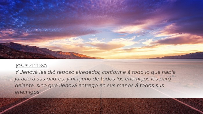 Josué 21:44 RVA Bible Verse Image
