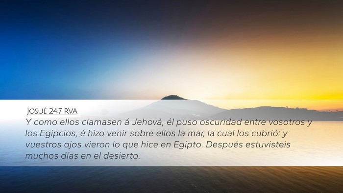 Josué 24:7 RVA Bible Verse Image