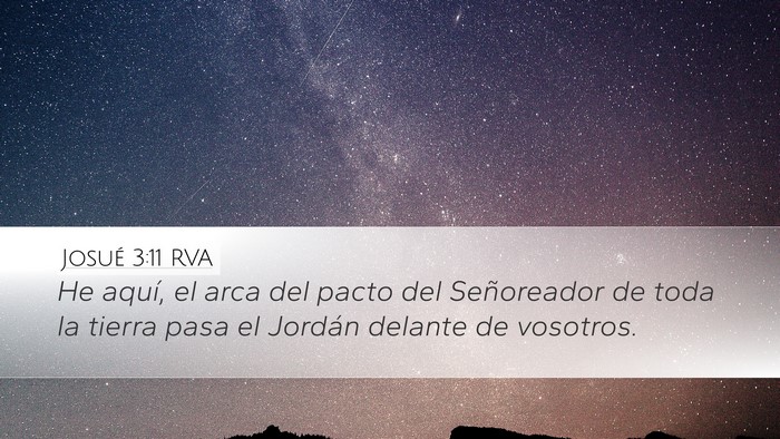 Josué 3:11 RVA Bible Verse Image