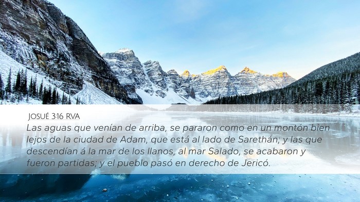 Josué 3:16 RVA Bible Verse Image
