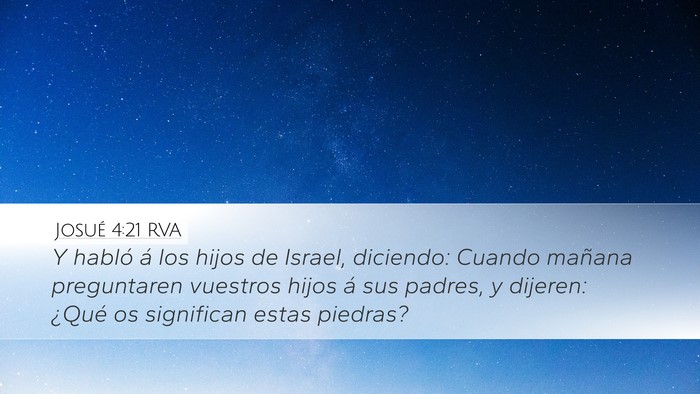Josué 4:21 RVA Bible Verse Image