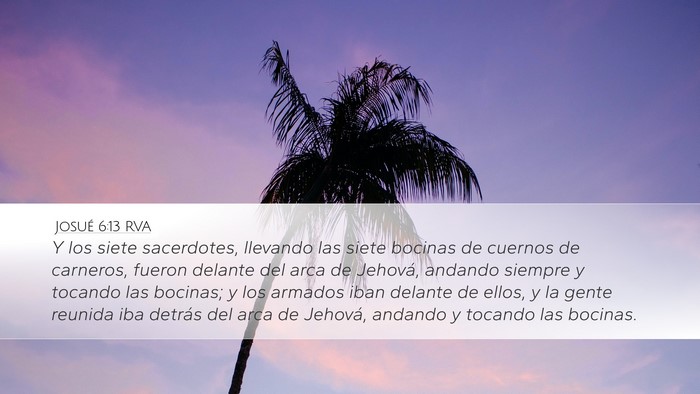 Josué 6:13 RVA Bible Verse Image