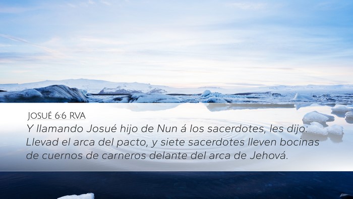 Josué 6:6 RVA Bible Verse Image