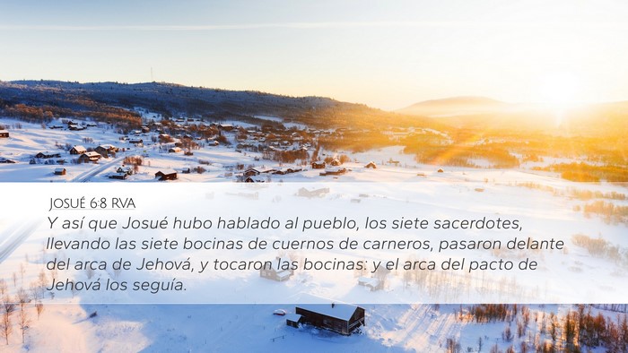 Josué 6:8 RVA Bible Verse Image