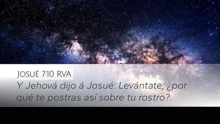 Josué 7:10 RVA Bible Verse Image