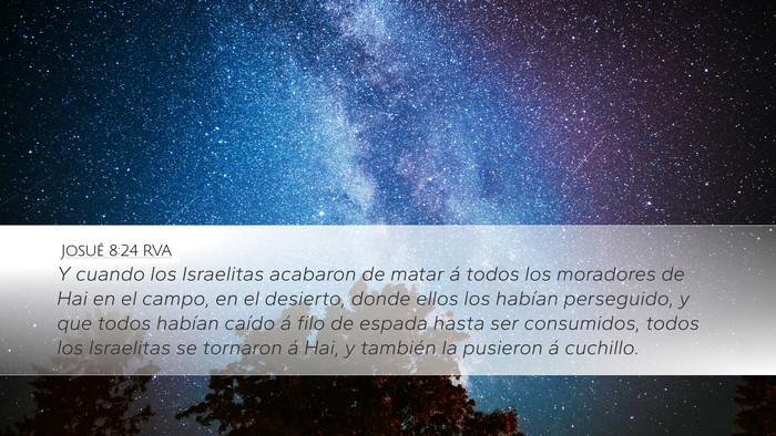 Josué 8:24 RVA Bible Verse Image
