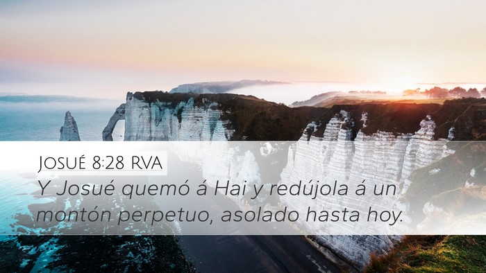 Josué 8:28 RVA Bible Verse Image