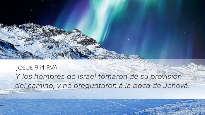 Josué 9:14 RVA Bible Verse Image