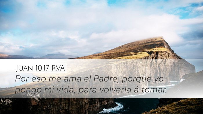 Juan 10:17 RVA Bible Verse Image
