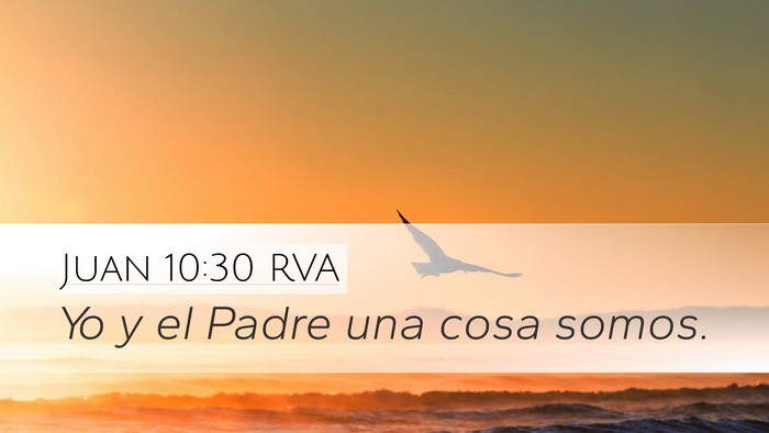Juan 10:30 RVA Bible Verse Image