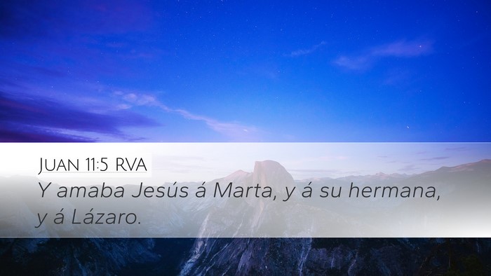 Juan 11:5 RVA Bible Verse Image