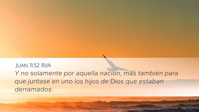 Juan 11:52 RVA Bible Verse Image