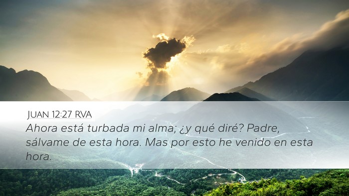 Juan 12:27 RVA Bible Verse Image