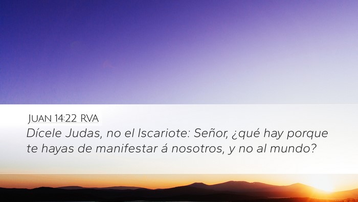 Juan 14:22 RVA Bible Verse Image