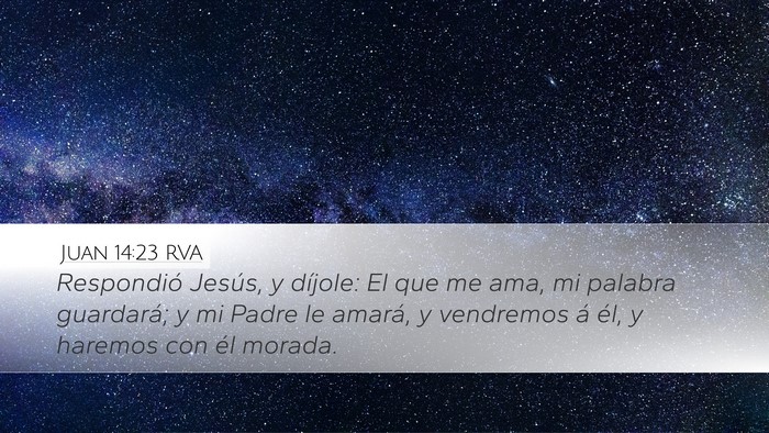 Juan 14:23 RVA Bible Verse Image