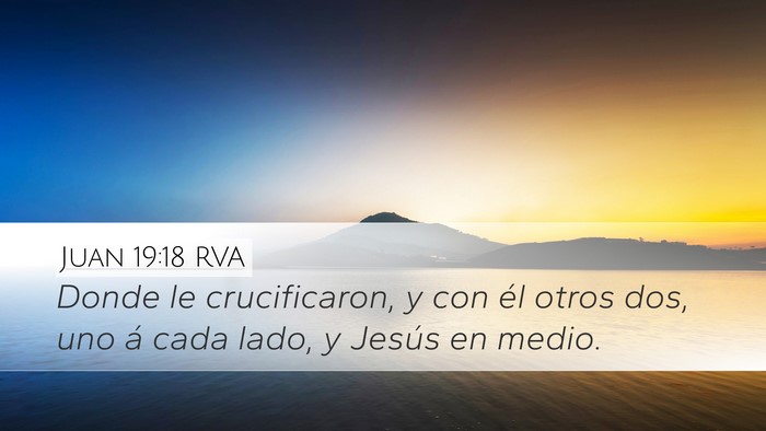 Juan 19:18 RVA Bible Verse Image