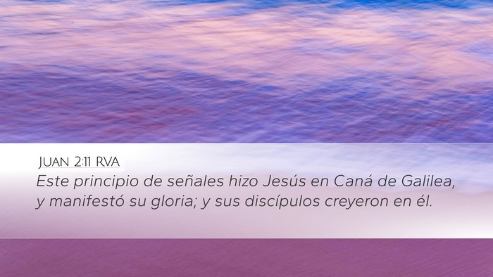 Juan 2:11 RVA Bible Verse Image