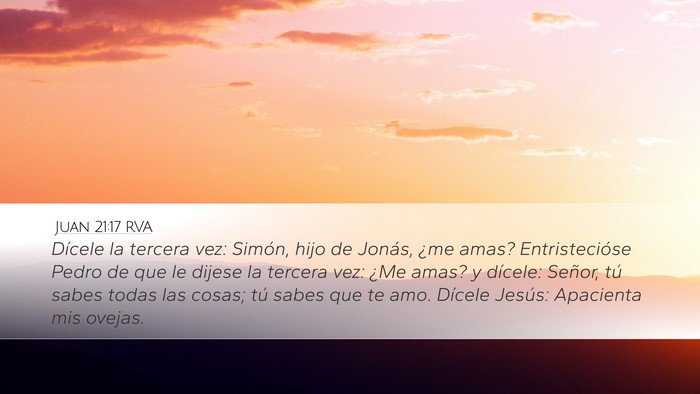 Juan 21:17 RVA Bible Verse Image