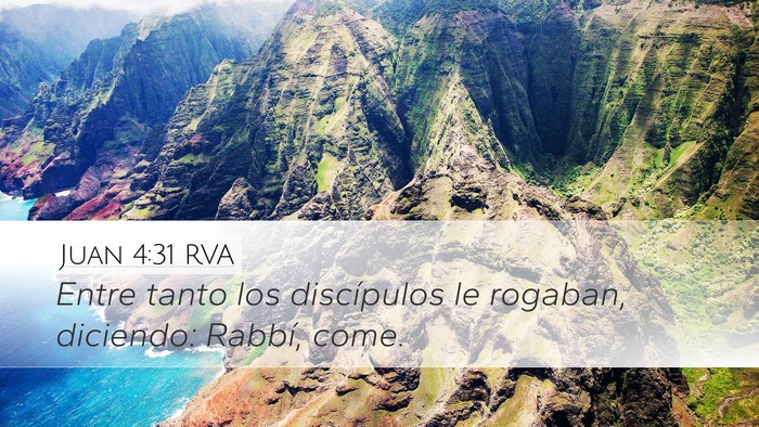 Juan 4:31 RVA Bible Verse Image