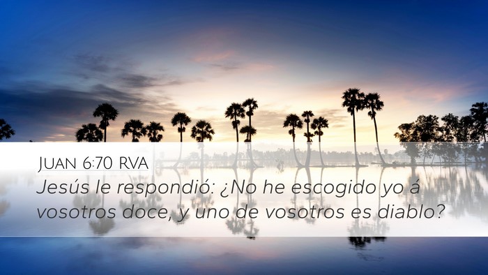 Juan 6:70 RVA Bible Verse Image