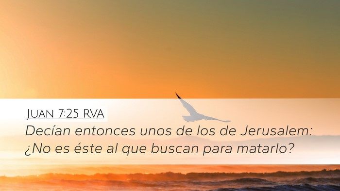 Juan 7:25 RVA Bible Verse Image