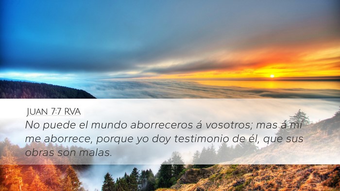 Juan 7:7 RVA Bible Verse Image