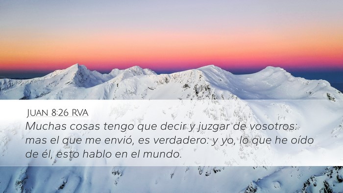 Juan 8:26 RVA Bible Verse Image