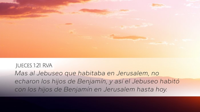 Jueces 1:21 RVA Bible Verse Image