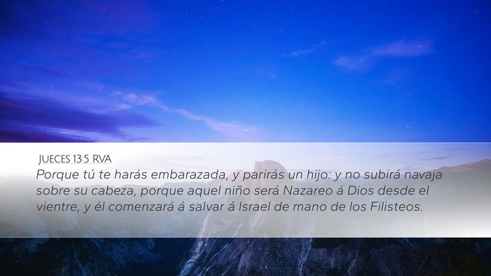 Jueces 13:5 RVA Bible Verse Image