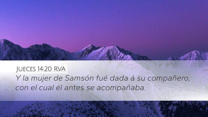 Jueces 14:20 RVA Bible Verse Image