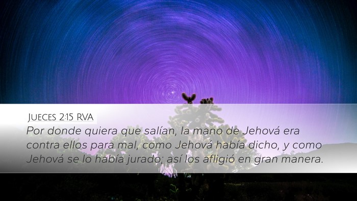 Jueces 2:15 RVA Bible Verse Image