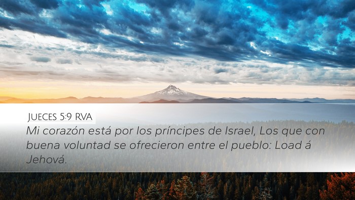 Jueces 5:9 RVA Bible Verse Image