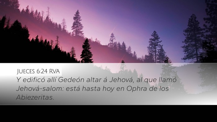 Jueces 6:24 RVA Bible Verse Image