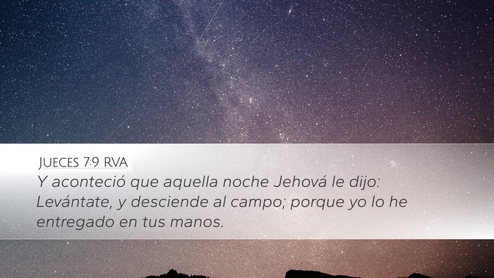 Jueces 7:9 RVA Bible Verse Image