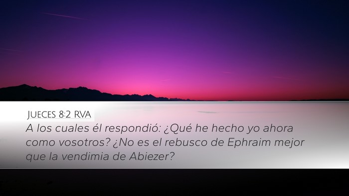 Jueces 8:2 RVA Bible Verse Image
