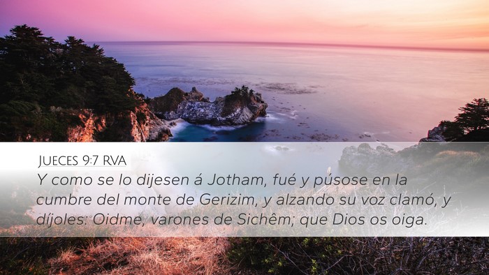 Jueces 9:7 RVA Bible Verse Image