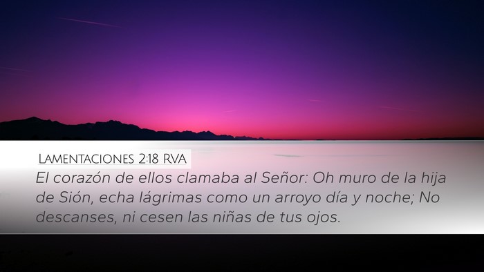 Lamentaciones 2:18 RVA Bible Verse Image