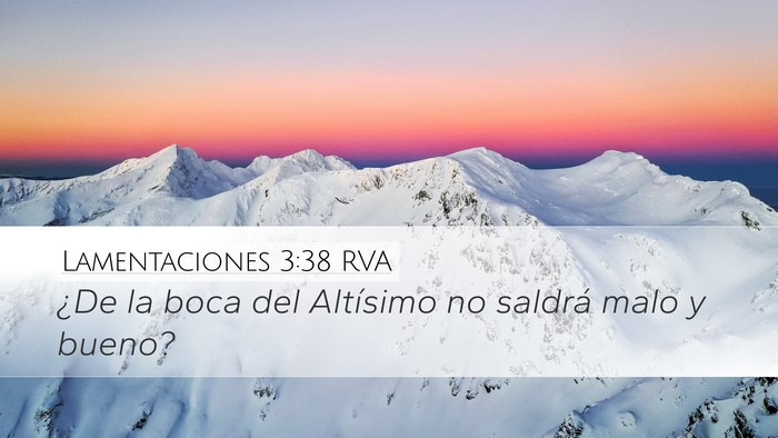 Lamentaciones 3:38 RVA Bible Verse Image