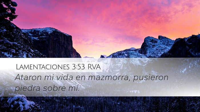 Lamentaciones 3:53 RVA Bible Verse Image
