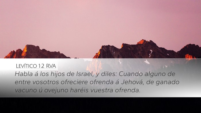 Levítico 1:2 RVA Bible Verse Image